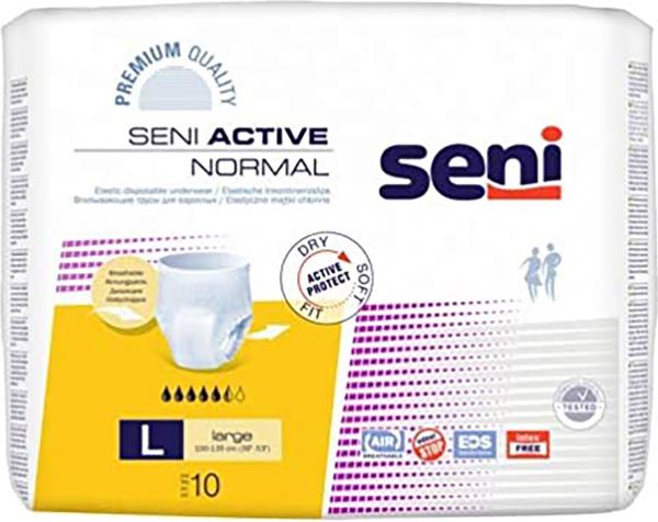 Seni Active Inkontinenzpants normal L 8X10 St